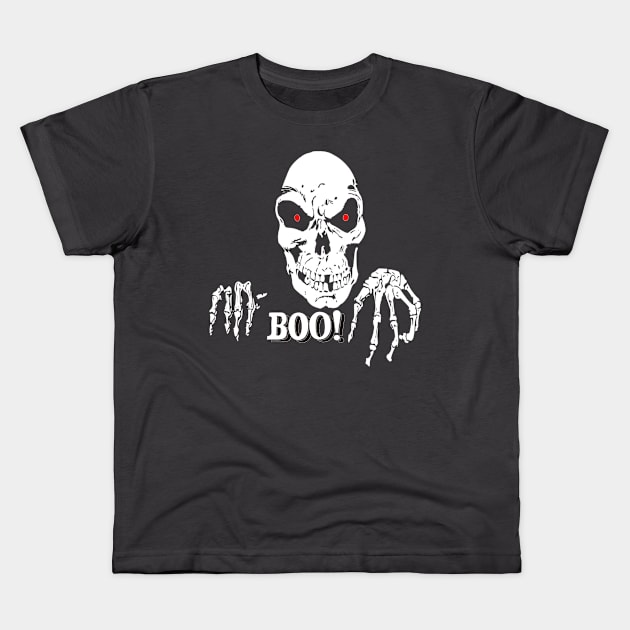 halloween horror skull Kids T-Shirt by SeFOne-one